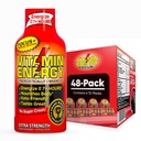 Vitamin Energy Focus+ Extra Strength Energy Shot Tropical Infusion 48 Pack, 260mg Natural Caffeine, B-Vitamins, CoQ10, Amino Acids, Focus, Productivity & Clarity, Zero Sugar, Gluten-free, 1.93 fl oz