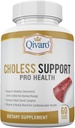 Choless Support Pro Health - Cholesterol & Lipid Management - Guggul ve Garlic Ekstraksiyonu - Vegan ve ABD'de Yapılan - 60 Capsules