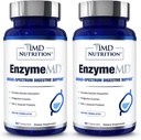 1MD Beslenme EnzymeMD - Digestive Enzymes Supplement - Doktor Formulated | 18 Plant-Based Enzymes - Gas & Bloating Support | 120 Capsules (2-Pack)