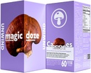 Magic DozeTM Reishi Mushroom Supplement Capsules - 60 Kont, Unwind, Herbal Supplement, Stres Yardımı, Immune Support, Vegan, Organik Reishi Malzemeler