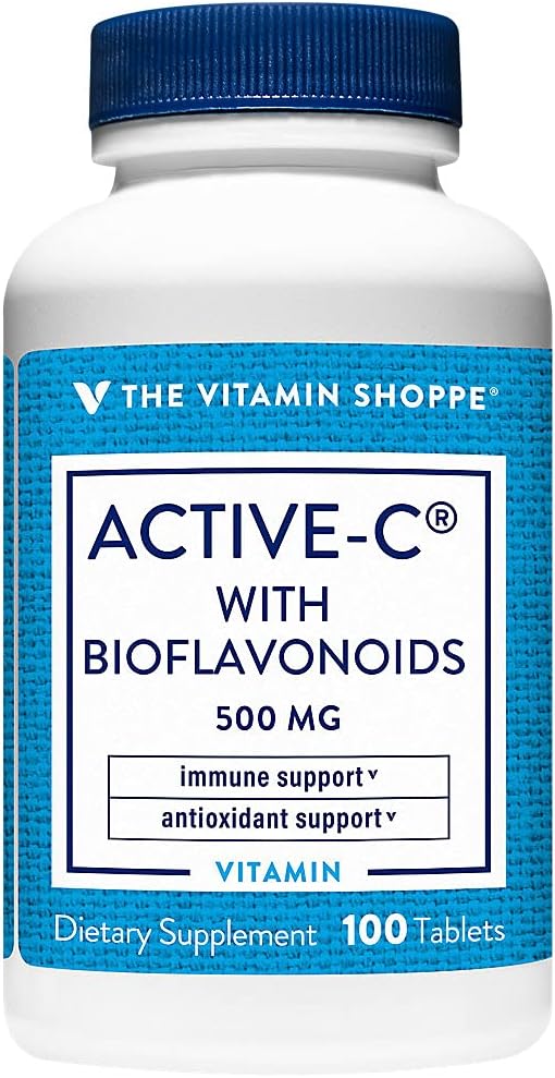 Bioflavonoyaklarla Aktif Dükkanlar, Destekler Immunity, Vascular Health, Antioksi, 500 MG (100 Tablet)