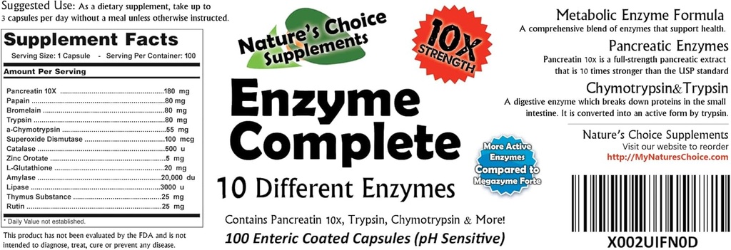 Enzyme Chymotrypsin,Trypsin & More