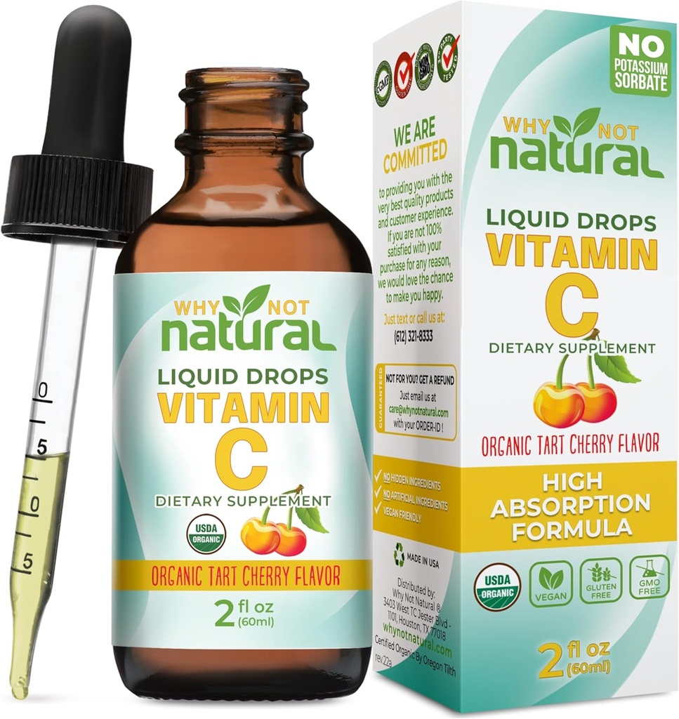 Neden Doğal Organik Vitamin C Drops Supplement