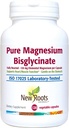 Pure Bisglycinate Supplement (130 mg) | Geliştirilmiş Magnezyum Glycinate, Stomach'ta, No Laxative Etkisi (120 Veg Caps) | YENİ ROOTS HERBALALAL