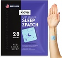Klova ZSleep Patches for Yetişkinler | Natural Sleep Aid with Melatonin, Ashwagandha, Valerian, GABA & L-Theanine | Fall Asleep Faster, Stay Asleep Longer & Wake Up yenilendi | 28 Sleep