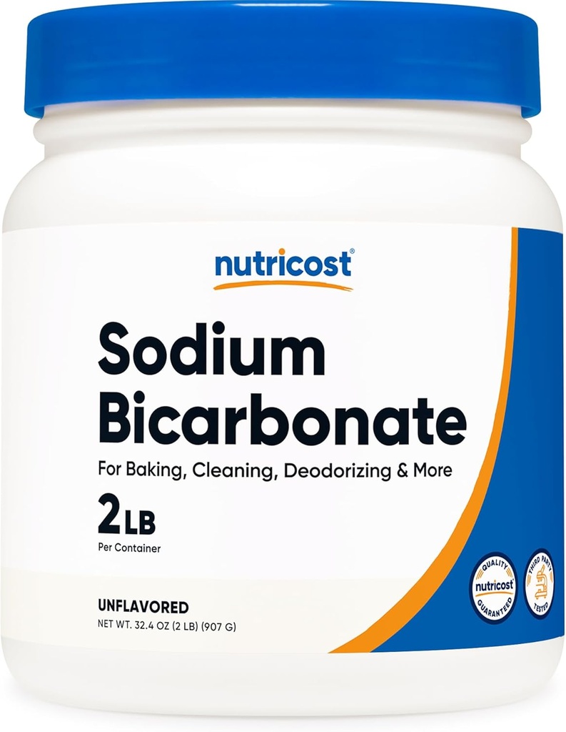 Nutricost sodyum Bikarbonat (2 LB) - 600 mg Per Servis, Non-GMO, Gluten Free