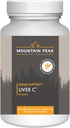 Mountain Peak Διατροφικές Ήπαρ C - συμπλήρωμα οργάνων βοηθά στη διατήρηση της υγιεινής λειτουργίας του ήπατος & την παραγωγή ενέργειας - w/Siliphos® & Μανιτάρια - Hypoallergenic συμπλήρωμα διατροφής (90 κάψουλες χορτοφάγων)