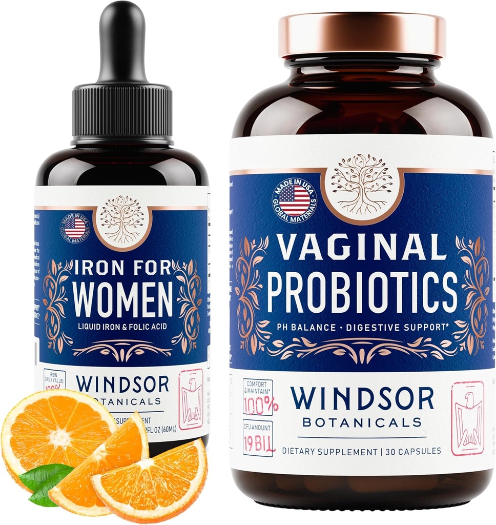 GDSOR BOTANICALS Vaginal Probiyotikler ve Sıvı Demir Supplement Kadın Sağlığı Destek Kataloğu