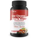 Liver Cleanse Detox & Tamir - Liver, Kidney, & Colon Cleanse - Herbal Liver Support Supplement with Dandelion Root, Aloe, Turmeric, Ginger - Liver Health Natural
