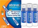 Abreva Docosanol 10% Cream Cold Sore Tedavisi, Kaba ve Soğuk Sore Cream - 0.07 Oz Pump Şişe x 3