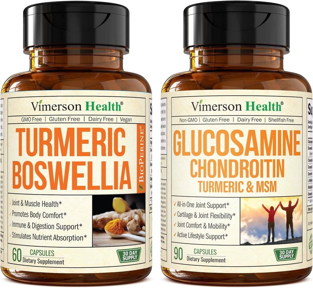 Turmeric Curcumin Supplement with Boswellia Serrata Extract & Glucosamine Chondroitin MSM and Turmeric Supplement with Boswellia Serrata Extract & Glucosamine Chondroitin MSM and Turmeric Supplement
