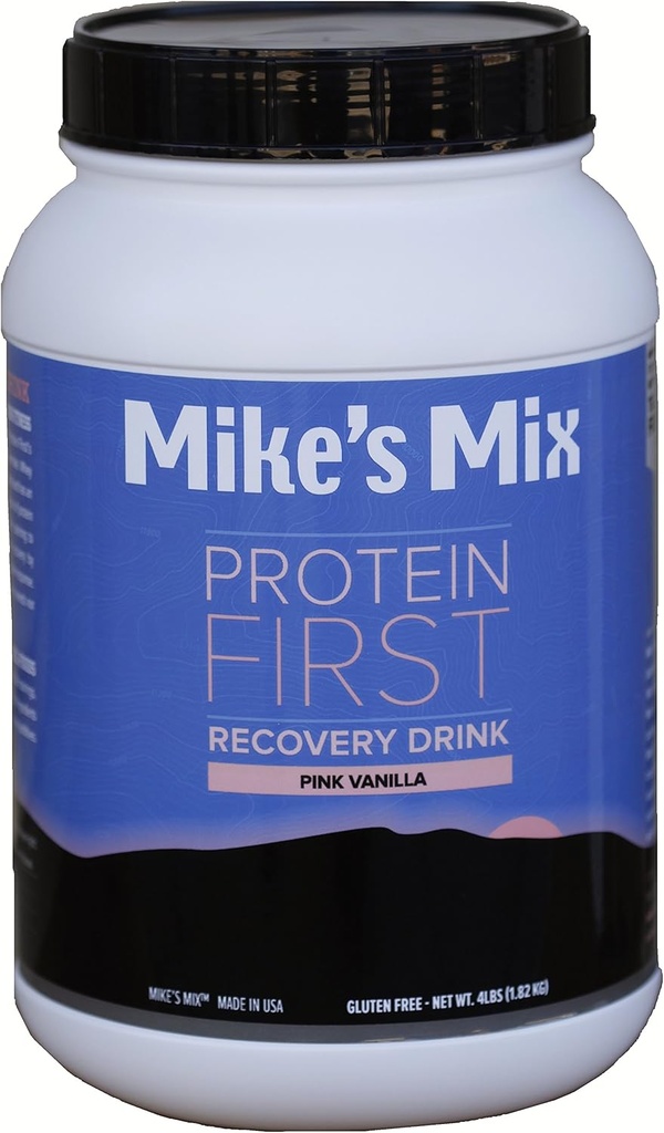 Mike'ın Mix Protein First Recovery Drink 4 lbs-Pink Vanilla, Real Food Product, Simple ve Natural ...