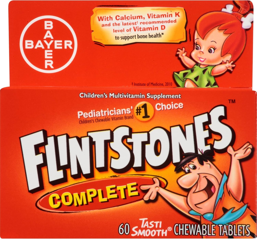 Flintstones Children's Complete Chewable Multivitamin, 60 Count
