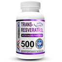 MAAC10 Trans Resveratrol 500mg συμπλήρωμα (Micronized Pharmaceutical Grade 99% Pure Trans-Resveratrol Extract + BioPerine για την ανώτερη απορρόφηση) (2X 250mg κάψουλες 60ct)