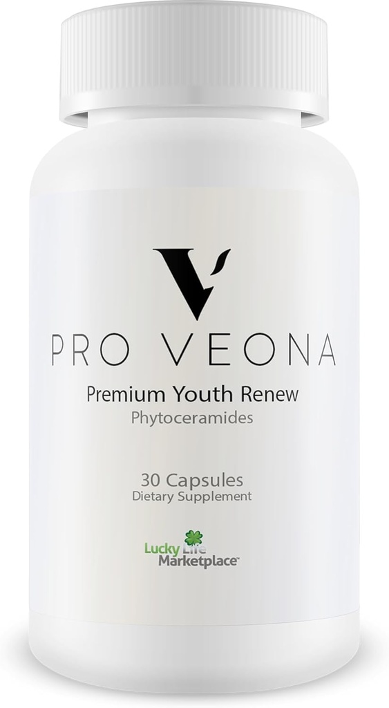 Pro Veona Phytoceramids - Temel Vitaminlerle Premium Phytoceramids Supplement with Essential Vitamins - Destek Genç Kadın Sağlıklı Cilt - Kuru Skin & improve Hydration - Collagen Production