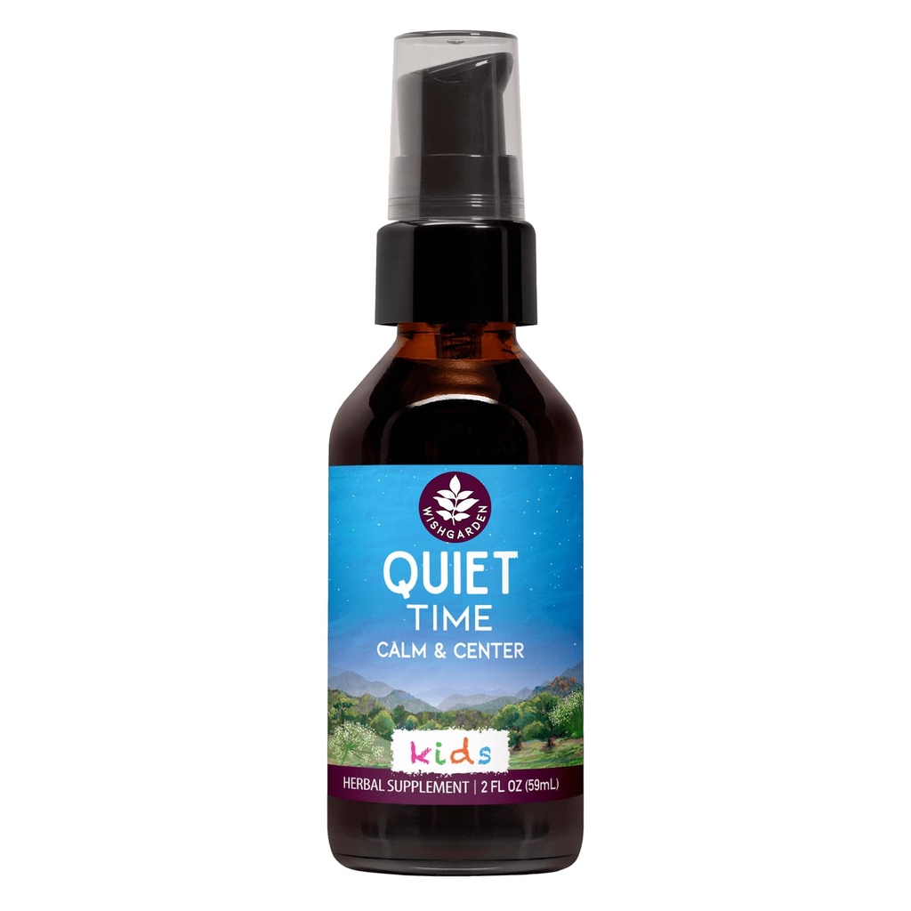 WishGarden Βότανα Ήσυχη Ώρα για Παιδιά - Natural Herbal Calming Supplement with Passionflower, Stress Relief for Children Καταπραΰνει και Ηρεμεί Υπερδιεγερμένα Παιδιά, Kids Calming Supplement, 2oz