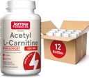 Jarow Formulas Acetyl L-Carnitine 500 mg, Συμπλήρωμα διατροφής, Amino Acid Support for Brain Health and Antioxidants, 120 κάψουλες λαχανικών, 120 Day Supply (Pack of 12)