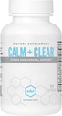 NBI Calm + Clear Mood ve Focus Support | Doğal Stres ve Adrenal Destek Magnezyum, GABA, Ashwagandha, L-Theanine, Glycine, Bacopa, Skullcap ve Hops Toz | 60 Kont Capsules