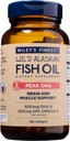 Wiley's Finest Wild Alaskan Fish Oil Peak DHA - 900 mg EPA ve DHA Omega-3s - 180 Softgels (90 hizmet)