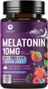 Melatonin 10 mg Fast Dissolve Supplements, Sleep Support Supplement for Yetişkinler - Ekstra Güçlü 10 mg Melatonin Tableti Restful Sleep Support, Strawberry Flavor, Sugar-Free Non-GMO - 120 Day Supply