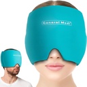 General Medi Headache & Migraine Ice Cream Cap, Cold Therapy Migraine Relief Hat, Headache Ice Hat Cold Compress, Great for Puffy Eyes, Gerus & Stress Relief (Mavi)