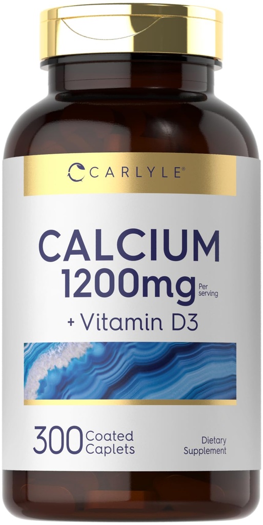 Carlyleuba D3 | 300 Caplets | Non-GMO, Gluten Free ve Vegetarian