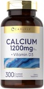 Carlyleuba D3 | 300 Caplets | Non-GMO, Gluten Free ve Vegetarian
