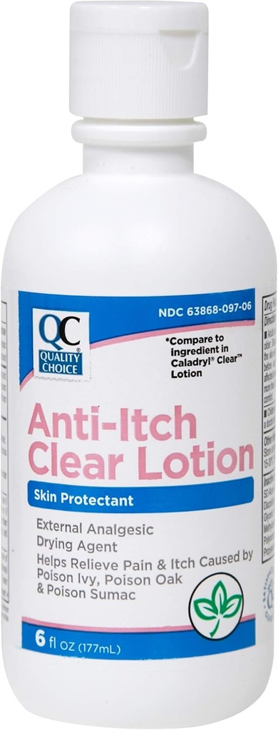 Quality Choice Anti-Itch Clear Lotion 6 oz - 3 Paket