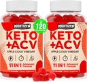Apple Cider Vinegar Gummies, Max Strength Keto Acv Gummies with Green Tea, Probiyotiks, B12, B6, Keto Support, Apple Cider Vinegar with Mother for Detox & Cleanse, Digestion & Gut, Vegan, 120 Counts