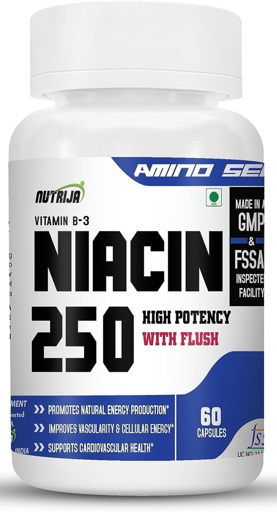 Niacin 250 / Vitamin B-3-60 Capsules