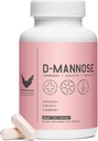 Yüksek Düzey D-Mannose 1000 mg, Urinary Tract & Bladder Health Support, D Mannose Supplements for Women, Cranberry, Hibiscus & Dandelion, Utri Cleanse, 60 Capsules, Vegetarian, Gluten Free