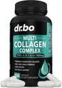 Kadınlar ve Erkekler için Multi Collagen, - Tip I, II, III, V, & X Multi Collagen for Women & Men Complex Capsules, Hydrolyzed Pil Pills Supplements for Skin, Hair & Nails - 120 Protein Capsules