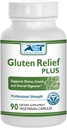 Gluten Relief Plus – 90 Vejetaryen Capsules - Gluten Digestion Support – Premium Natural Digestive Enzyme Formula - Contains DPP-IV Enzyme Kompleksi - AST Enzymes