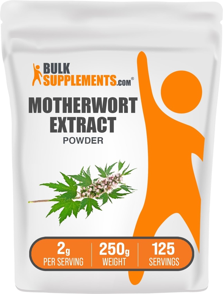 BulkSupplements.com Motherwort Extract Toz - Motherwort Supplement, Herbal Supplement - Gluten Free, 2g per Service, 250g (8.8 oz) (Pack of 1)