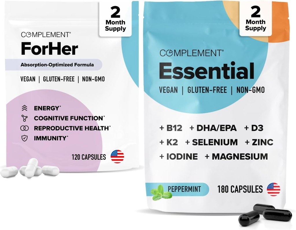 Her Essential Multivitamin Sche System (60 Hizmet) Kadınlar için Hormon Dengesi, Longevity, Energy, Immune ve Brain Health