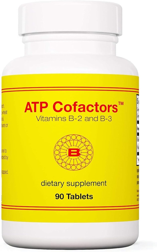 Optimox ATP Cophas - Kadınlar ve Erkekler için B Kompleks, B2 ve B3, 100 mg Riboflavin ve 500 mg Niacin, Yüksek Potency Multivitamin Tabletleri Enerji Desteği için - 90 Kont