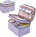 Tıp Depolama Bag Pill Şişe Organizer, Portatif Küçük Pouch Seyahat İlaçları Acil Ev İlk Yardım Kutusu Kit (Purple) için Organize Şişe Organizer