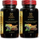 Prostate Complex All Natural - End Nighttime Bathroom Trips, Prostate Healthy Vitamins, Supports Healthy Urinary Tract Function for Men - 2 Bottles 120 Capsules