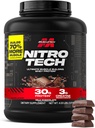 Muscletech Whey Protein Powder (Milk Chocolate, 4 Pound) - Nitro-Tech Ultimate Muscle Building Formula with Whey Protein Isolate - 30g of Protein, 3g of Creatine & 6.8g of BCAA - Packaging May Vary