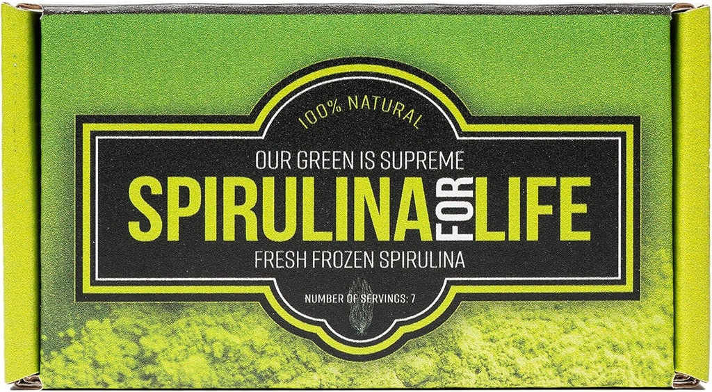 Spirulina 7 Stick Pack 7 Day Supply Spirulina Live Flash Donmuş 100% Pure Grown in alkaline Water Grown, Harvested and Dondurulmuş in the USA Most Complete Super Food and Natural Multivitamin