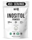 Myo-Inositol Toz 8oz, Doğal Myo Inositol Supplement for Ovarian Support, Fertness and Hormonal Balance, Pure Inositol Toz, Myo-Inositol Supplement for Energy, Brain Health, 454 Servisler