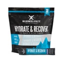 Wilderness Athlete - Hydrate & Recover | Sıvı Hydration Packets Electrolyte Drink Mix - Recover Faster with Bcaas - 30 Single Service Hydrate Packets (Mavi Raspberry)