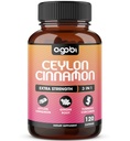 Ceylon Cinnamon Capsules - Ginger Root ve Turmeric Curcumin Supplement ile birlikte - 120 Vegan Capsules