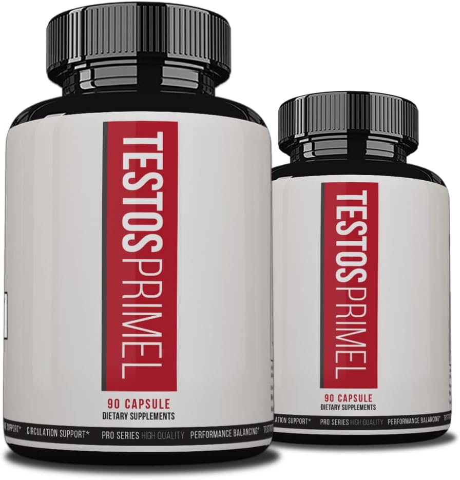 Testos Primel Advanced Formula, TestosPrimel for Muscles Strength, Testoprime, 180 Capsules, 2 Ay Supply
