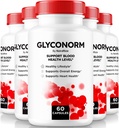 (5 Pack) Glyconorm Capsules - Resmi Kan Desteği Sağlıklı Seviyeler için Formula, Glyco Optimizer Pills, All Natural Blood Gemi Temiz, Glyco Norm Review (300 Capsules)