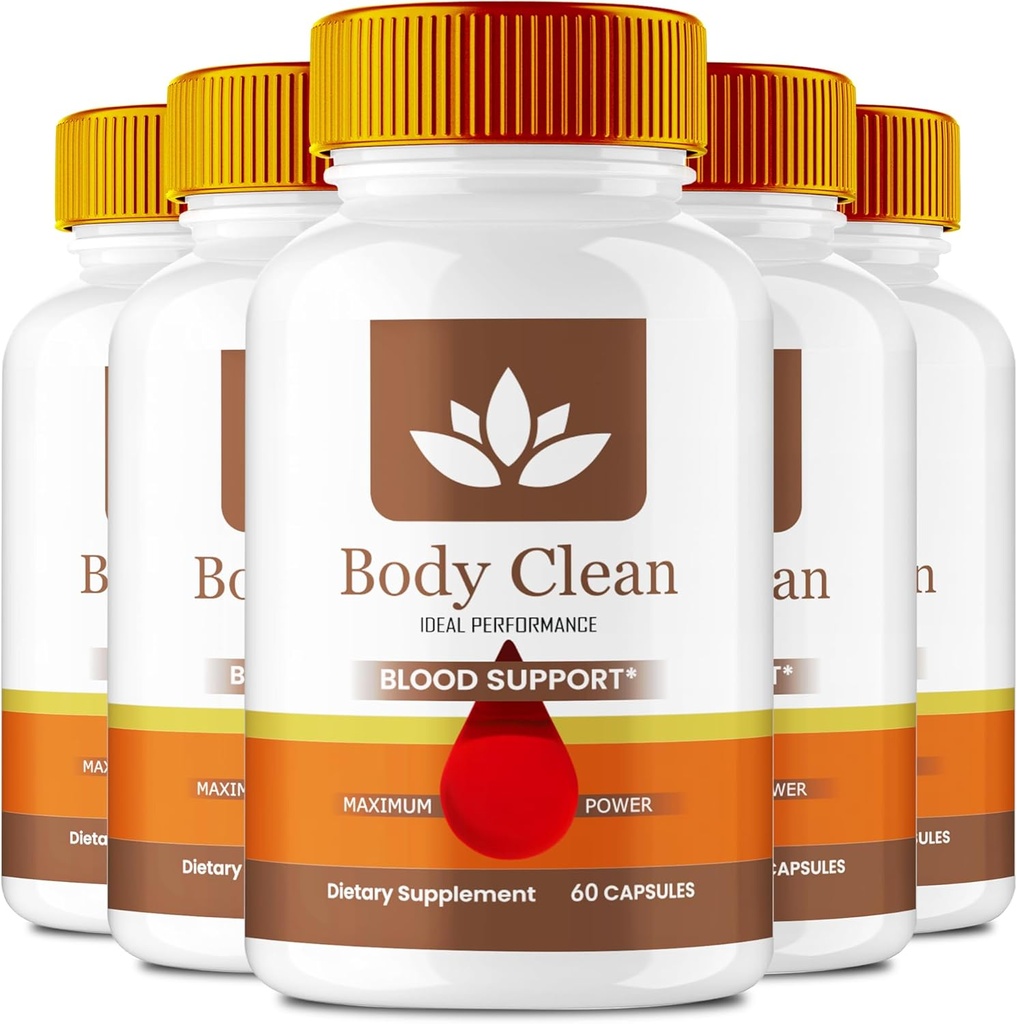 Body Clean Pills, Resmi BodyClean Supplement Capsules - maksimum Güçlü, Vücut Temiz Tüm Doğal Formula Pilleri, BodyCleanse Glyco Optimizer Kompleksi, BodyClean Health Support Yorumlar (5 Pack)