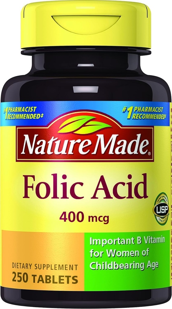 Nature Made Folic Acid, 250 ctt