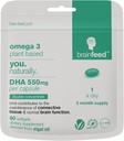 DHA Supplements (60) | Double Mechanic Omega 3 DHA 500 mg PER Capsule - 1 gün | Beyin & Eye Health Support | Vegan DHA - Omega 3 Algae Oil | DHA 1000 mg x 2 Capsules | 2 Ay Supply | Sürdürülebilirlik