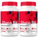 (2 Pack) GlucoBio κάψουλες, επίσημο συμπλήρωμα υποστήριξης Gluco Bio, όλα φυσικά Formula για την υποστήριξη της συνολικής υγείας και ευεξίας, Premium χάπια βιταμίνης, GlucoBio Κριτικές (120 κάψουλες)