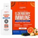 Manna Vitaminleri Liposomal Elder Immune Packets, Vitamins C, D vs. - Daily Immune Support for Yetişkinler, Çocuklar - Sugar Free, Real Elder Origin, Syrup, Travel-Friendly, 15 Packets
